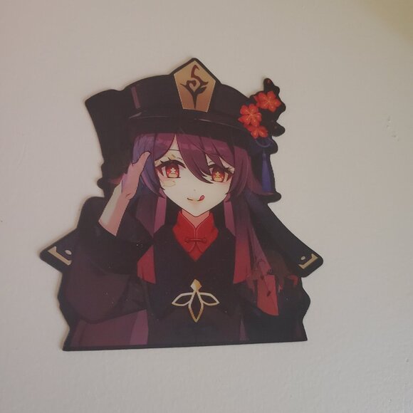 Genshin Impact Hu Tao 3D View Perspective Changing Sticker - Picture 6 of 9